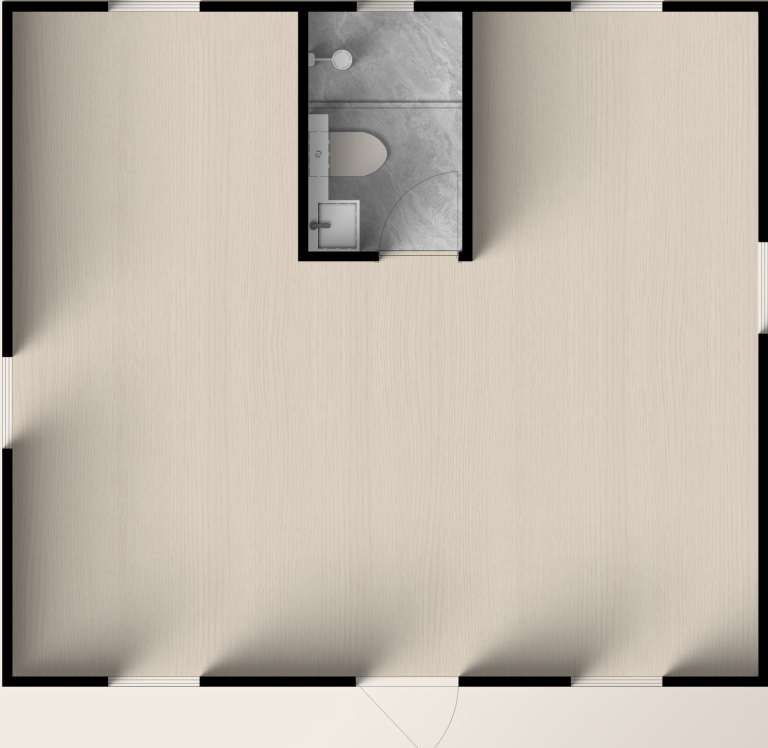 PackPrefab Flip Lite folding prefab home deployed